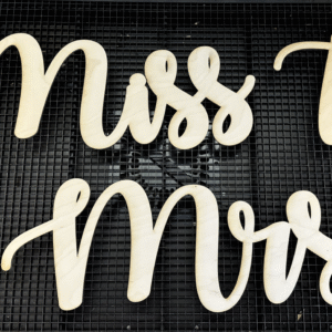 Ms To Mrs Wood Sign