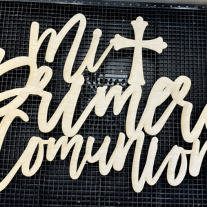 Mi Primera Communion Wood Sign