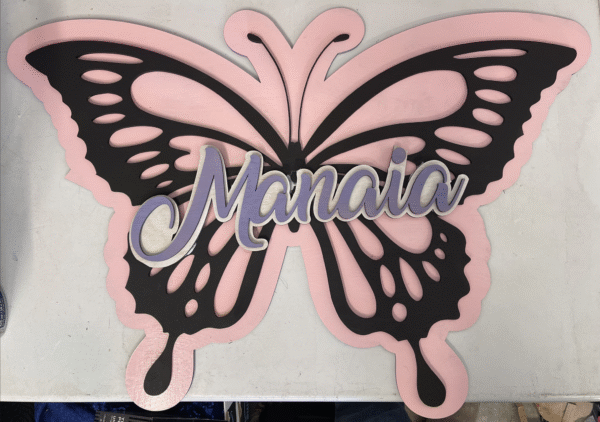 Butterfly Wood Sign