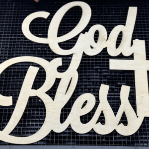 God Bless Wood Sign
