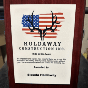 Personalized Corporate Wood Plaque