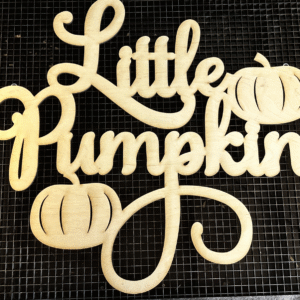 Little Pumpkin Wood Sign