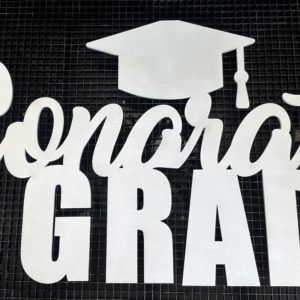 Congrats Grad Wood Sign