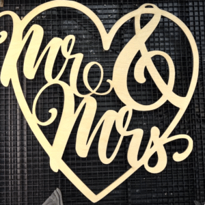 Mr & Mrs Wood Sign