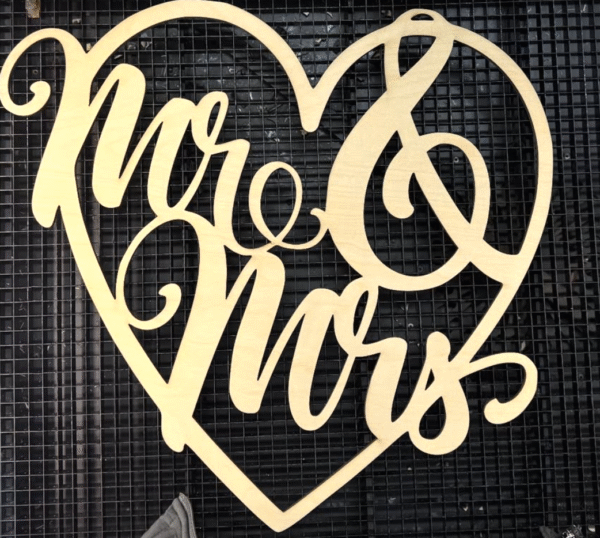 Mr & Mrs Wood Sign