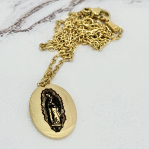 Our Lady of Guadalupe Gold Plated Pendant Necklace